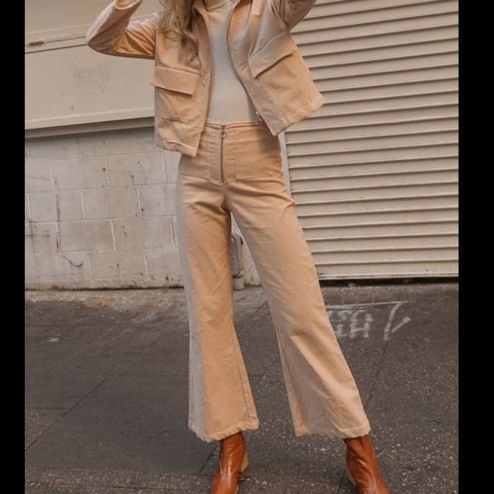 paloma wool wadi velvet pant in peach